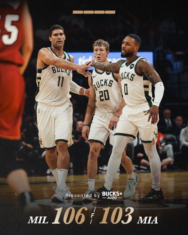 九游娱乐 利拉德37+12雄鹿豪取5连胜 公牛送奇才12连败