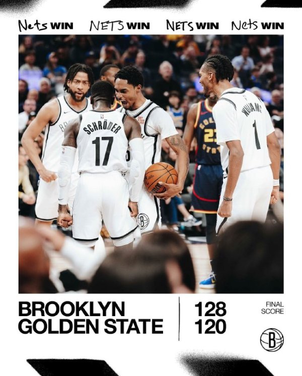 九游娱乐app 施罗德31分库里空砍28分 篮网18分逆转胜